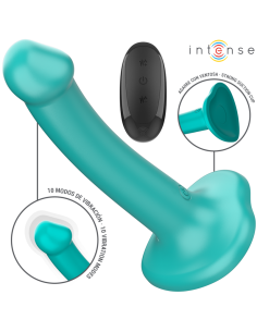 INTENSE - KATIE VIBRATORAS SU SIURBLIU 10 VIBRACIJŲ MĖLYNAS NUOTOLINIO VALDYMO PULTAS 2