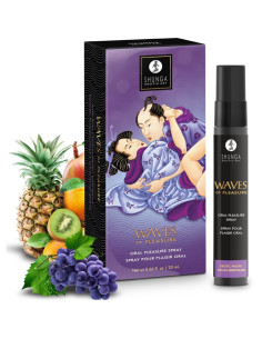 SHUNGA - WAVES PLEASURE BURNOS PURŠKALAS, GUNDINANTIS EGZOTINIŲ VAISIŲ 20 ML