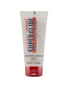 HOT - ANAL SUPERGLIDE ŠILTINANTIS SKYSTAS MALONUMO VANDENS PAGRINDAS LUBRIKANTAS 100 ML