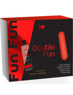 INTT RELEASES - DOUBLE FUN KIT WITH VIBRATING BULLET AND STRAWBERRY MASSAGE GEL