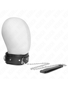 KINK - NECKLACE WITH SPONGE IMITATION LEATHER STRAP MODEL 3 ADJUSTABLE 37-54 CM X 3 CM