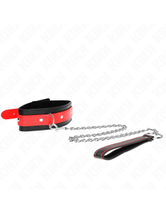 KINK - NECKLACE WITH RED STRAP 65 CM AJUSTABLE 36-43 CM X 5 CM 2