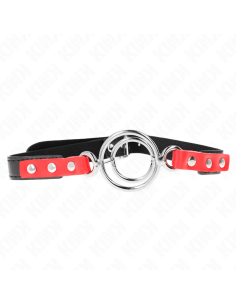 KINK - GAG WITH MULTIPLE O-RINGS 4 - 4.8 CM RED 38 X 56 CM