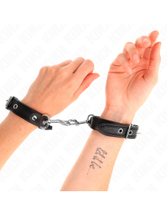 KINK - MINI JUODOS REGULIUOJAMOS APYRANKĖS SU KNIEDĖMIS 16-22 CM X 2 CM