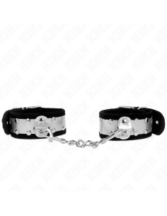 KINK - THIN WRIST RESTRAINTS BLACK - SILVER 30 X 4 CM 2