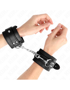KINK - SIMPLE WRIST RESTRAINTS BLACK ADJUSTABLE 20-23 CM X 5.5 CM
