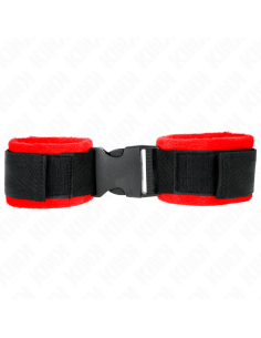 KINK - NYLON BIND HOOKandLOOP WRIST RESTRAINTS BLACK MODEL 1 AJDUSTABLE 25-35 CM X 6 CM 2