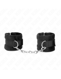 KINK - BEGINNER FUR HAND CUFFS BLACK 30 X 7 CM 2