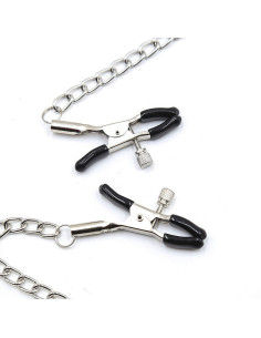 OHMAMA FETISH BLACK BALL GAG WITH NIPPLE CLAMPS 2