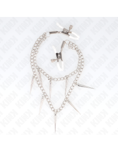 KINK - NIPPLE CLAMPS WITH SPIKES CHAINS 30 CM 2