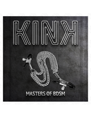 KINK - SPENELIŲ SPAUSTUKAI SU 3 GRANDINĖMIS SIDABRINĖS 20-23-28 CM