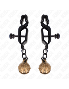 KINK - BELL JAW STYLE NIPPLE CLAMPS BLACK 7 CM 2