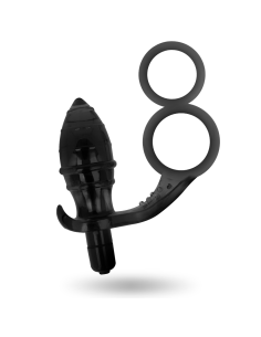 ADDICTED TOYS - ANAL PLUG WITH DOUBLE BLACK RING