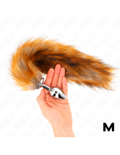 KINK - ANAL PLUG SIZE M 8 X 3.5 CM WITH SYNTHETIC TAIL 40 CM BROWN