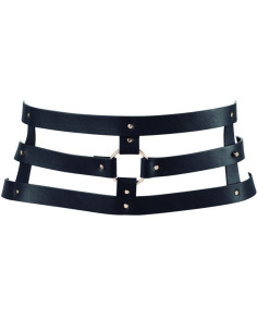 BIJOUX - INDISCRETS MAZE BELT WITH STRAP BLACK