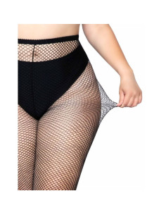 LEG AVENUE - FISHNET PANTYHOSE PLUS SIZE 2