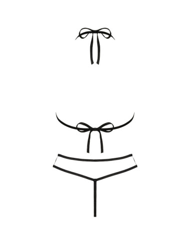 LIVCO CORSETTI FASHION - JIMENA LC 20216 LIEMENĖLĖ SU STRINKELĖMIS, JUODOS, VIENAS DYDIS