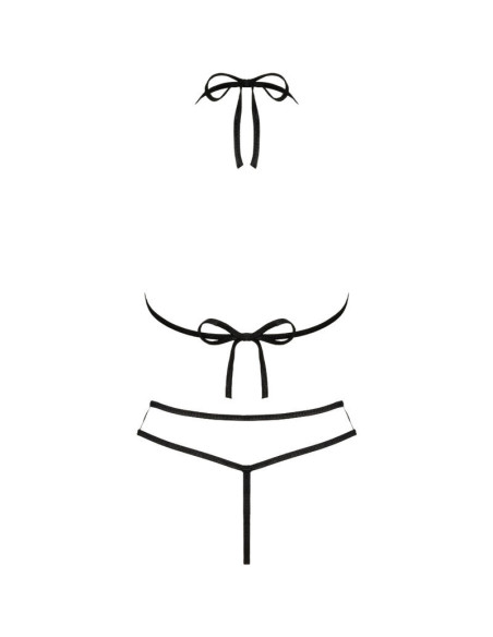 LIVCO CORSETTI FASHION - JIMENA LC 20216 BRA THONG BLACK ONE SIZE