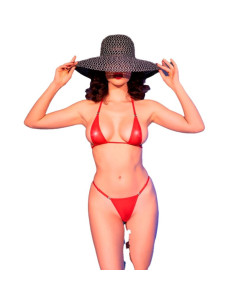 CHILIROSE - CR 4840 MICRO BIKINI RED S-M 2