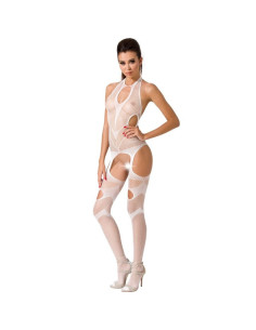 PASSION - WOMAN BS053 WHITE BODYSTOCKING ONE SIZE