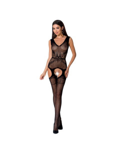 PASSION - WOMAN BS062 BODYSTOCKING BLACK ONE SIZE