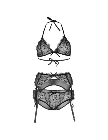 LEG AVENUE - SHINNY THREE PIECES SET M