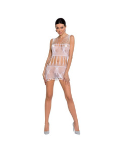 PASSION - WOMAN BS090 WHITE BODYSTOCKING ONE SIZE