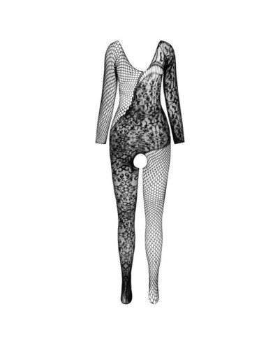 PASSION - BS 107 BODYSTOCKING BLACK ONE SIZE