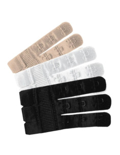 BYE-BRA - FLEXIBLE CONTOUR EXTENDERS 3 HOOKS 3 UNITS