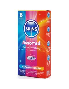 SKINS - ASSORTED PREMIUM CONDOMS PACK 8 2