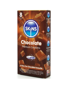 SKINS - CHOCOLATE PREMIUM CONDOMS PACK 8 2