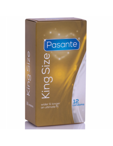 PASANTE - CONDOMS KING MS LONG AND WIDTH 12 UNITS