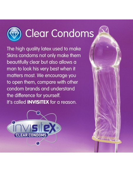 SKINS - EXTRA LARGE PREMIUM CONDOMS PACK 4