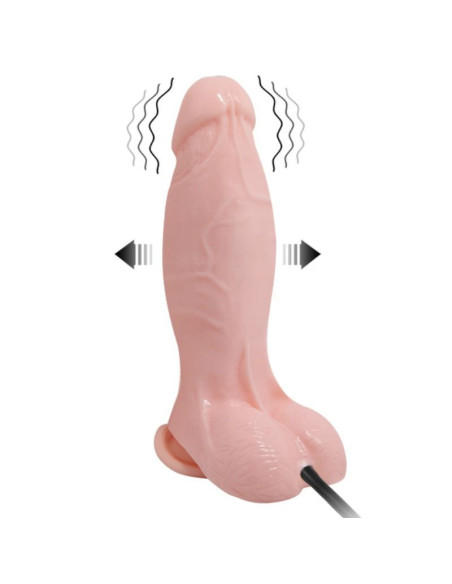 BAILE - REALISTIC VIBRATING AND INFLATABLE DILDO 18.8 CM