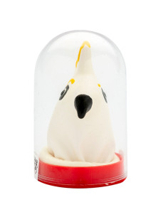 CONDOMERIE - HANDPAINTED NOVELTY CONDOMS PARROT WHITE