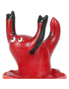CONDOMERIE - HANDPAINTED NOVELTY CONDOMS RED SCORPIO