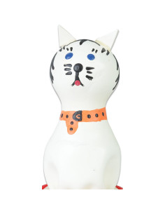 CONDOMERIE - HANDPAINTED NOVELTY CONDOMS CAT WHITE