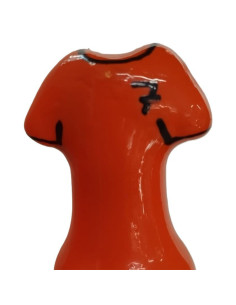 CONDOMERIE - HANDPAINTED NOVELTY CONDOMS ORANGE SHIRT
