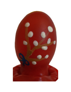 CONDOMERIE - HANDPAINTED NOVELTY CONDOMS EASTER EGG RED