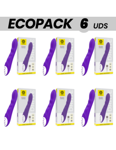 ECOPACK 6 UNITS - GALATEA DANTE LILAC VIBRATOR COMPATIBLE WITH WATCHME WIRELESS TECHNOLOGY