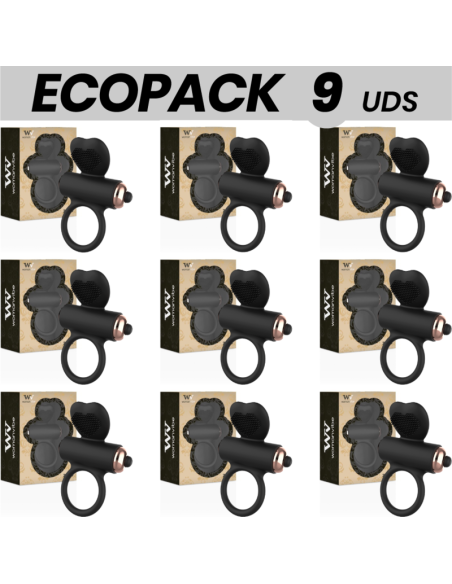 ECOPACK 9 UNITS - WOMANVIBE ZEUS SILICONE VIBRATING RING