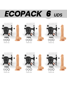 ECOPACK 6 UNITS - COCK MILLER HARNESS SILICONE DENSITY ARTICULABLE COCKSIL 18 CM