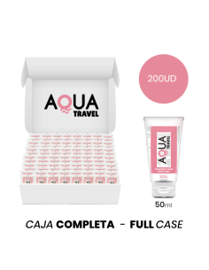 MOQ 200 - AQUA TRAVEL STRAWBERRY CREAM FLAVOUR WATERBASED LUBRICANT - 50 ML