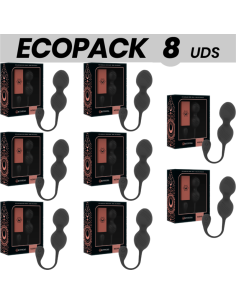 ECOPACK 7 UNITS - RITHUAL NISHA RECHARGEABLE VIBRATING KEGEL BALLS BLACK 7 1 FREE