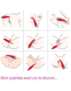 ARMONY - SHADOW VIBRATOR DOUBLE-HEAD TEASING RED 2