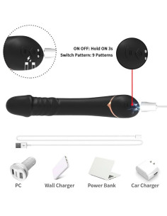 ARMONY - DILDO VIBRATOR SILICONE BLACK 2