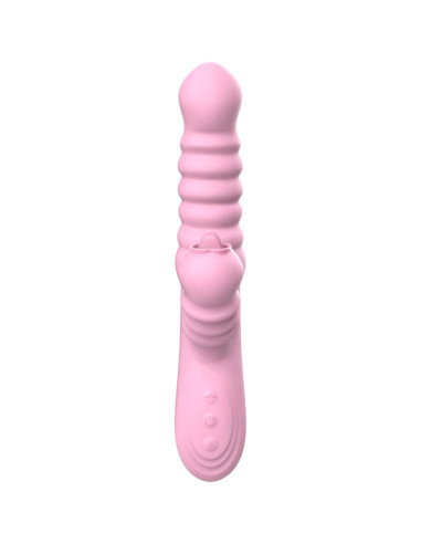 ARMONY - VIBRATOR MULTIFUNCTION WITH STIMULATING TONGUE HEAT EFFECT PINK