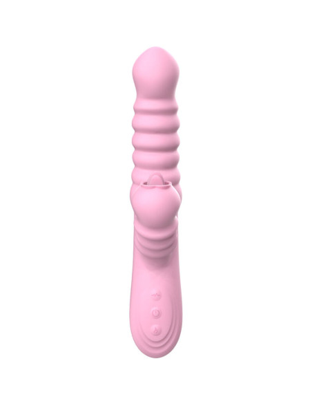 ARMONY - VIBRATOR MULTIFUNCTION WITH STIMULATING TONGUE HEAT EFFECT PINK