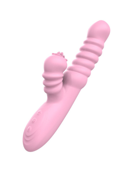 ARMONY - VIBRATOR MULTIFUNCTION WITH STIMULATING TONGUE HEAT EFFECT PINK