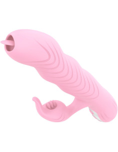ARMONY - MARCIA VIBRATOR and THRUSTING DOUBLE TONGUE HEAT EFFECT PINK 2